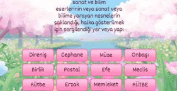 TÜRKÇE SÖZLÜK EŞLEŞMEYİ BUL