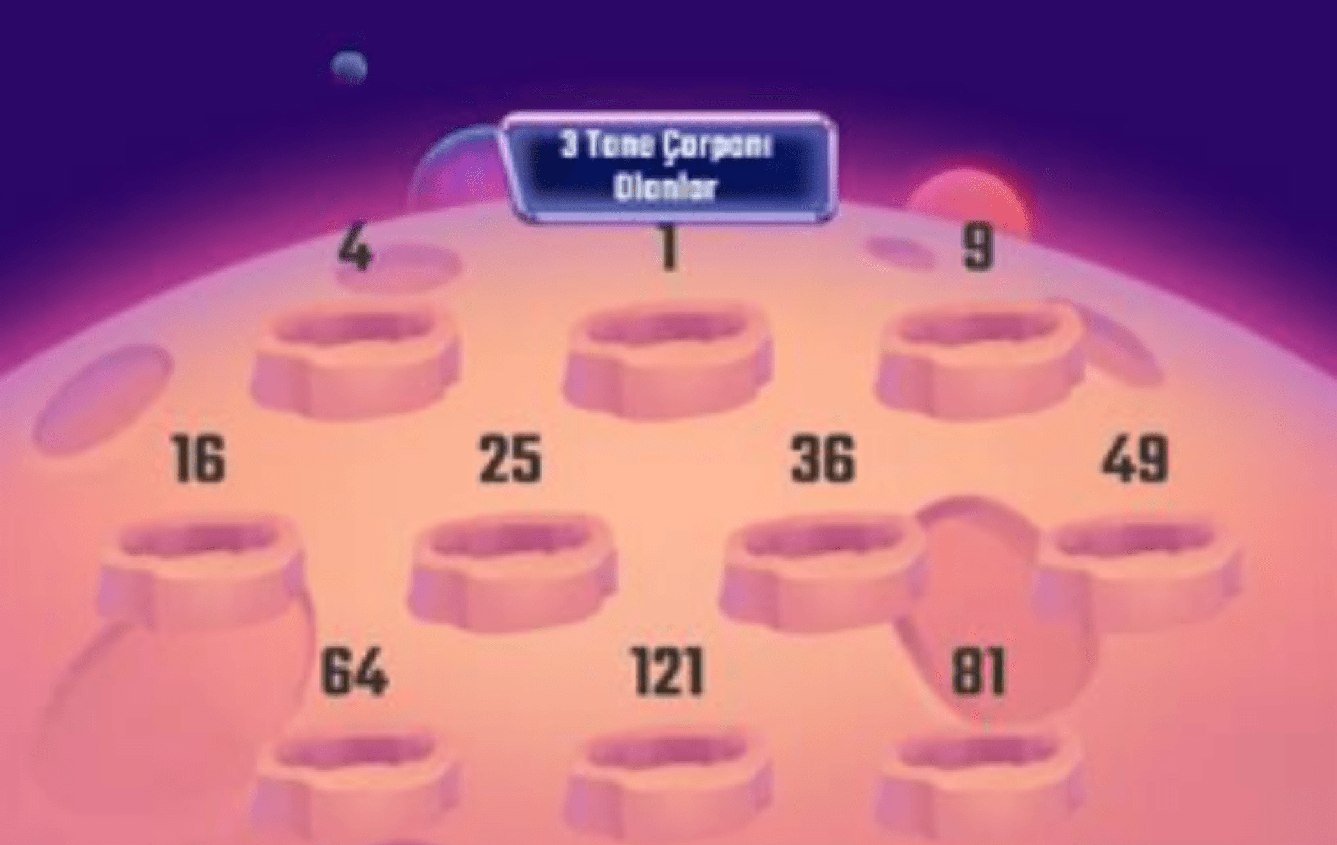 3 TANE POZİTİF ÇARPANI OLANLAR